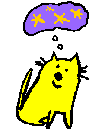 cat thinking